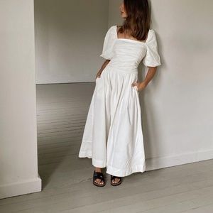 Free People | Dresses | New Free People Aint She A Beaut Midi Dress In  Ivory Sz Xs | Poshmark
